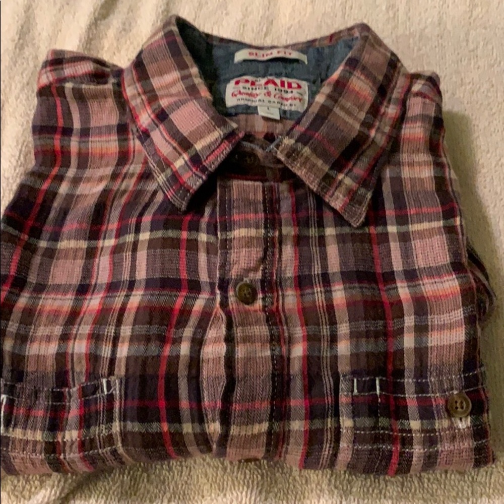 Men’s long sleeve button down shirt